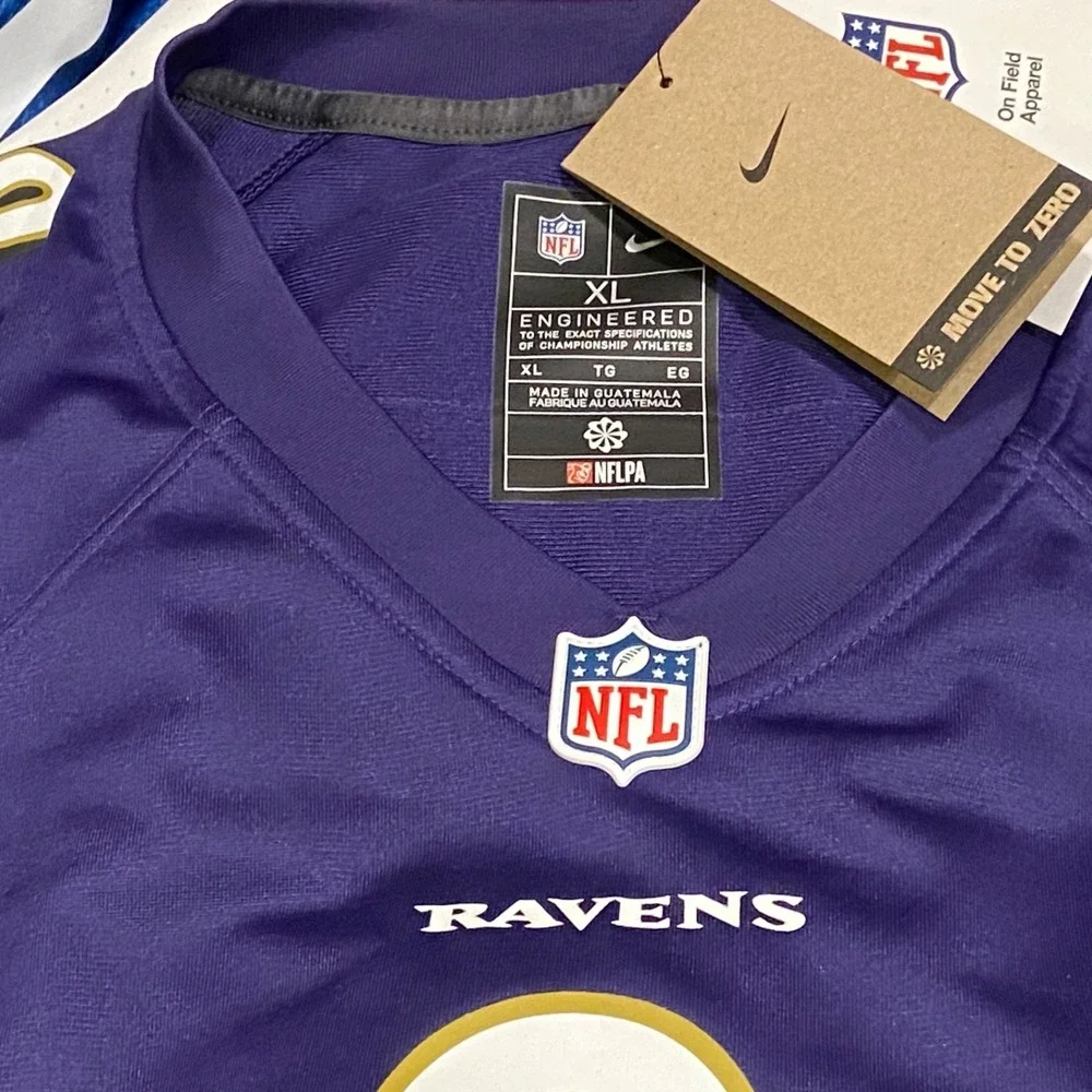 Lamar Jackson Baltimore Ravens‎ 8 NFL Jersey Men XL Purple Nike On Field Fit NWT